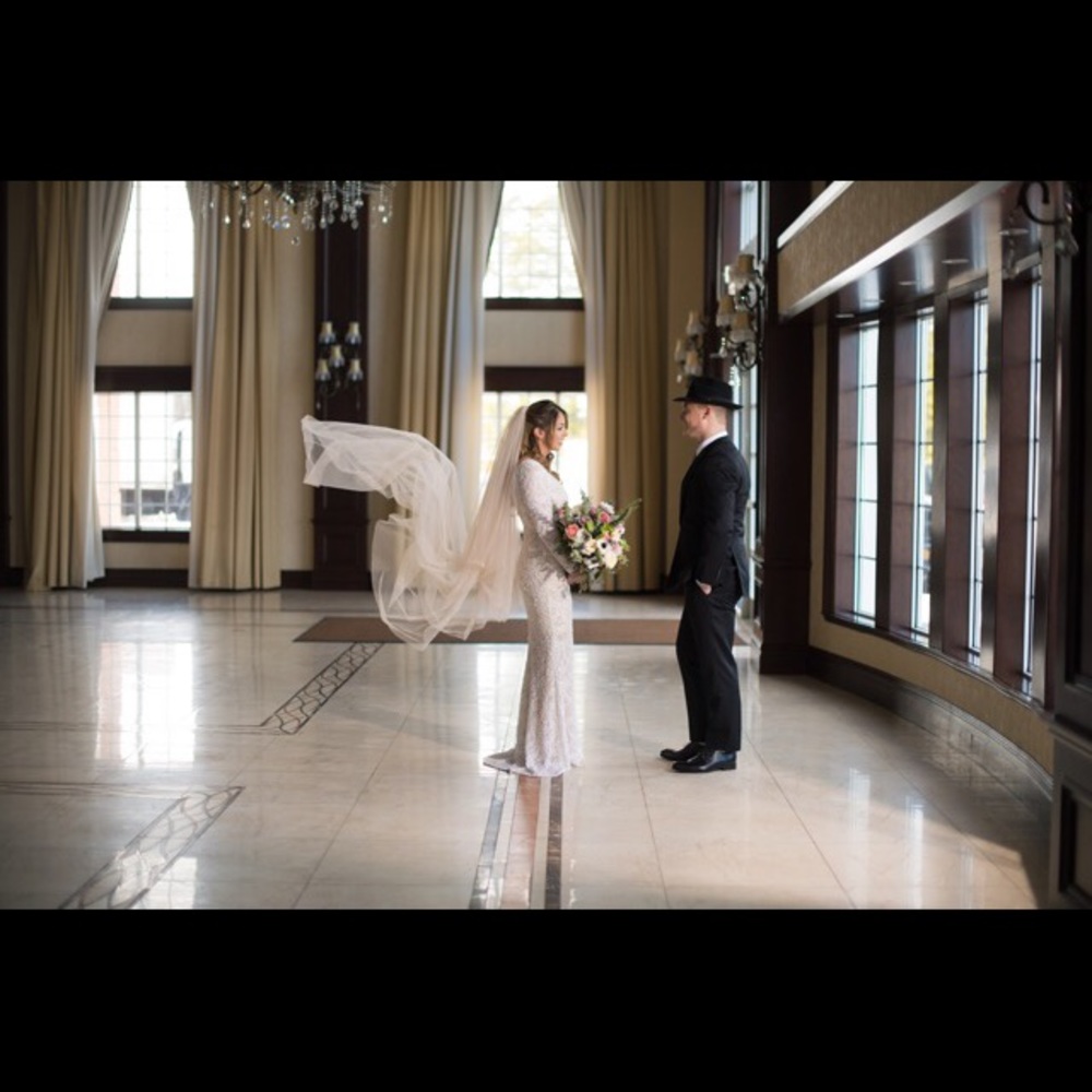 Galia Lahav cathedral veil.